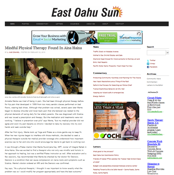 Jana Kay Integral Rehab East Oahu Sun Feature